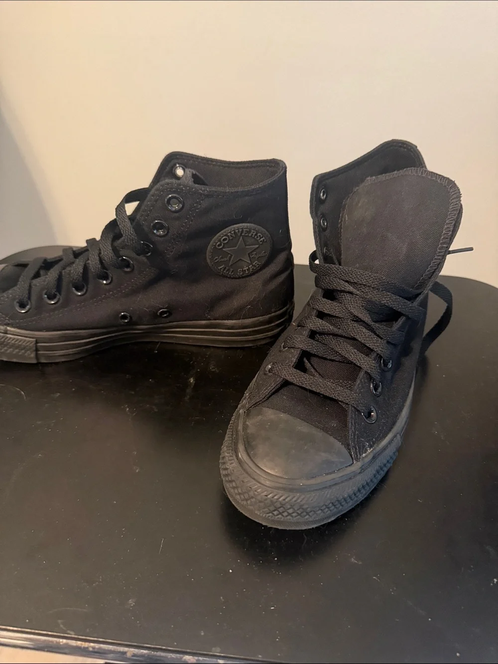 Converse High Top Sneakers in Black - Picture 2 of 4